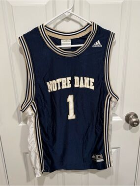 Vintage Adidas Notre Dame Basketball Jersey Mens U.S. Medium